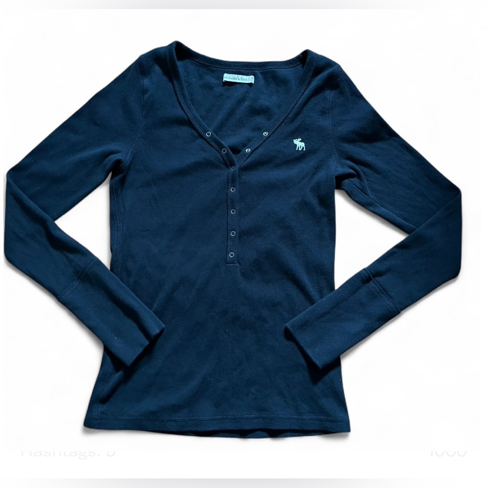 SOLD Vintage Abercrombie & Fitch Henley long sleeve top